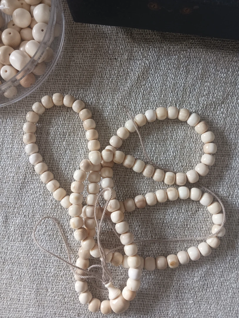 猛犸象牙8老型色差珠1091