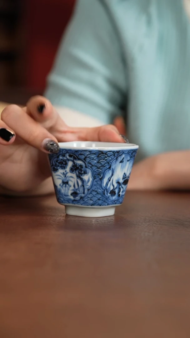 【闪购商品】元青花四爱图主人杯