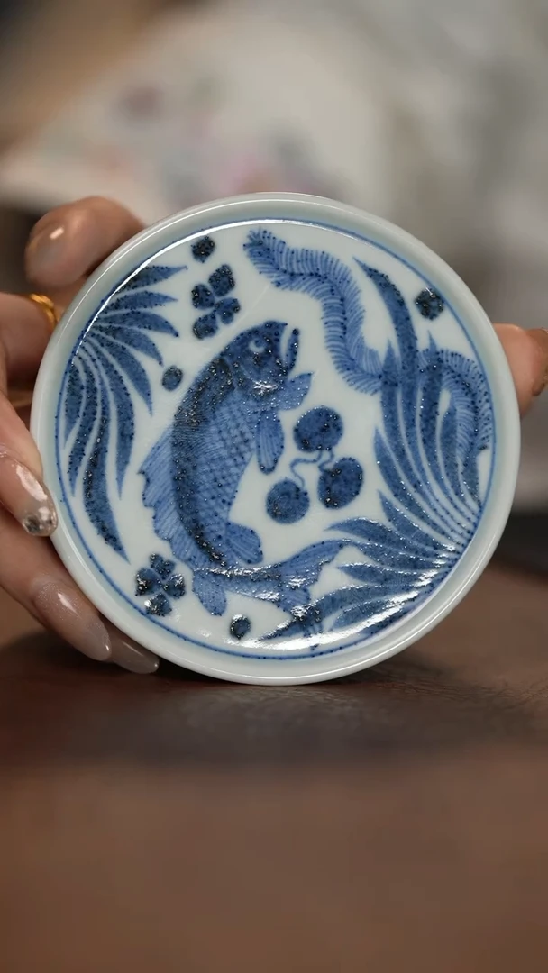 【闪购商品】陶瓷鱼藻盖置福利款