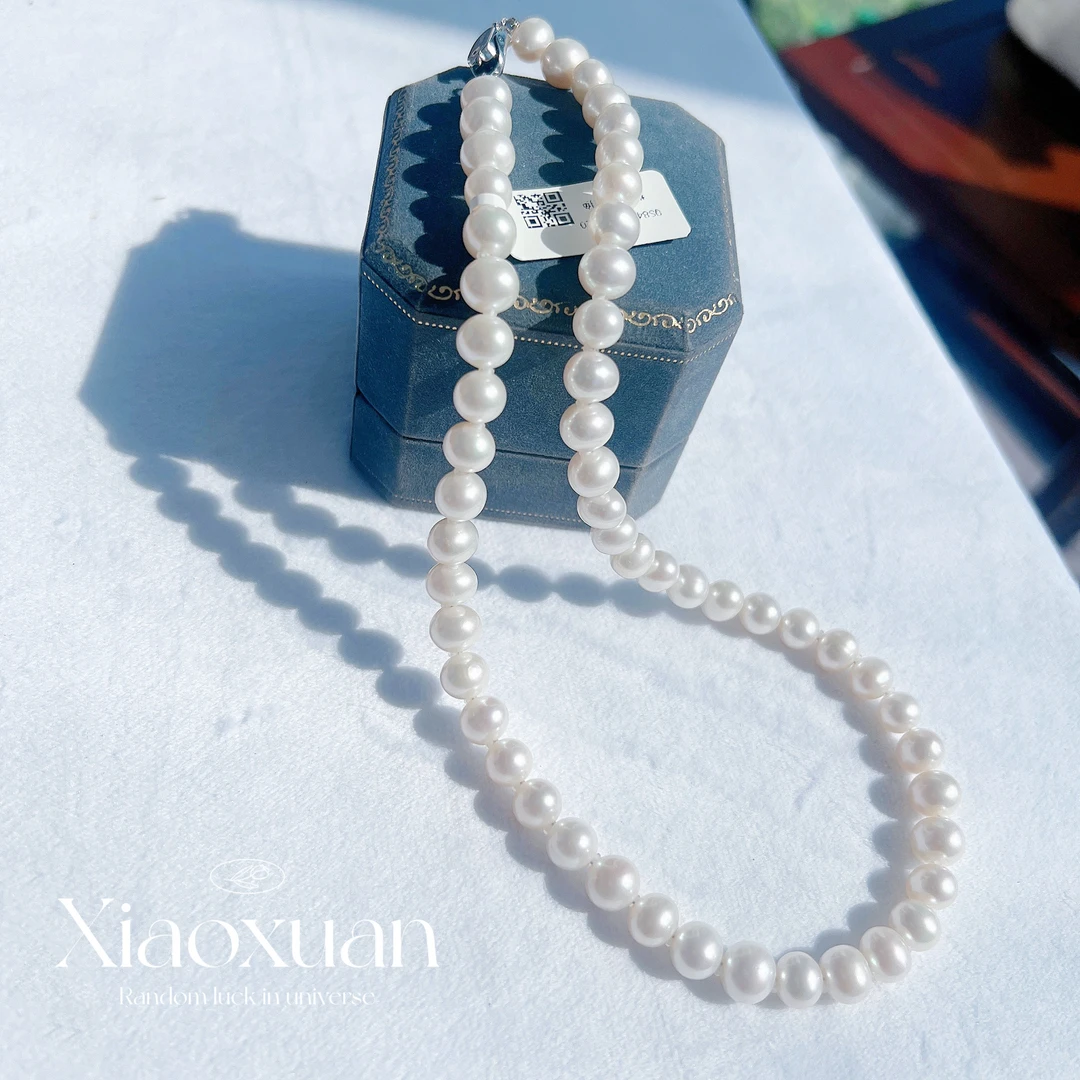 【小宣】“洛神 ” 无核淡水珍珠项链8-9mm/S925银