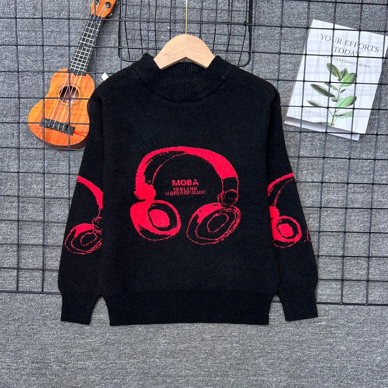 儿童中大童毛衣保暖加厚秋冬款打底衫儿童针织衫1