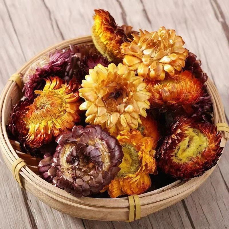 红豆树村里人的特产【七彩菊】干花无硫自然晾晒新花天然菊花头混色