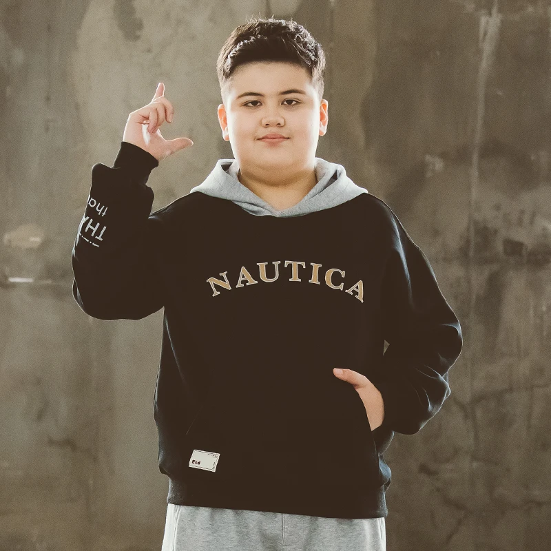 胖男童卫衣儿童秋款大码童装2024新款儿童上衣中大童连帽打底衫潮