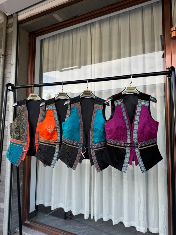 【阿吉泰】女士修身蒙古马甲 （蝴蝶系列）