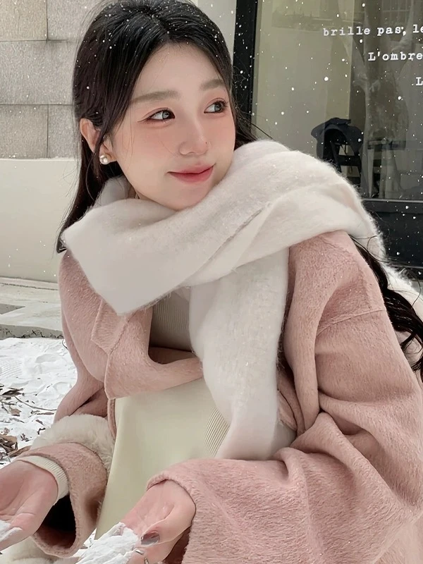 新款韩系格子秋冬季百搭高级感围巾情侣长款围脖显白保暖氛围感