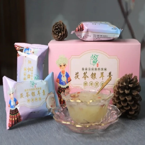 怀化靖州茯苓银耳羹冲泡即食6袋装一盒