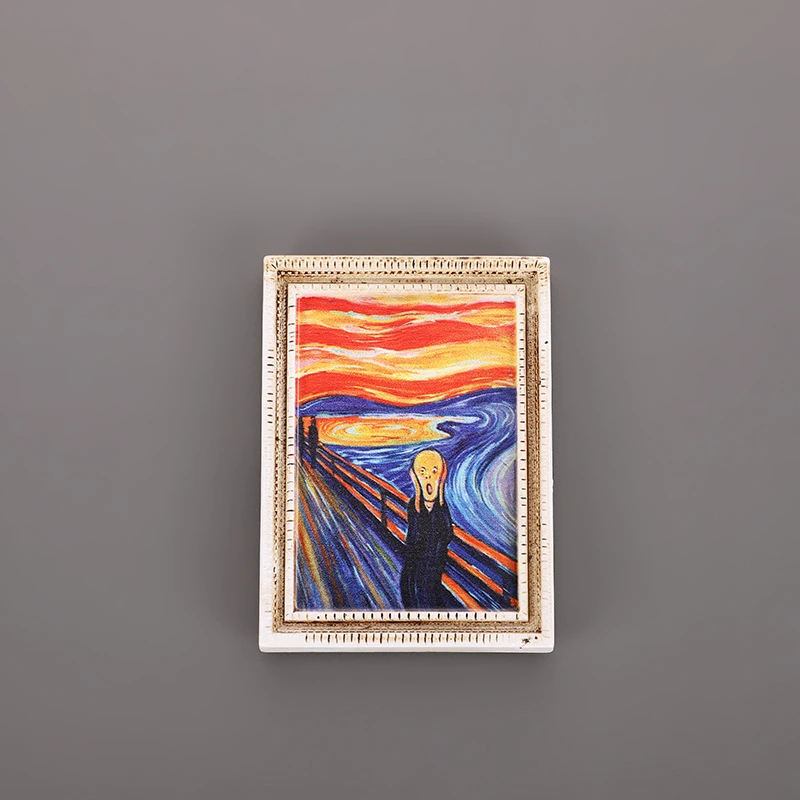 世界名画PP树脂冰箱贴可磁吸