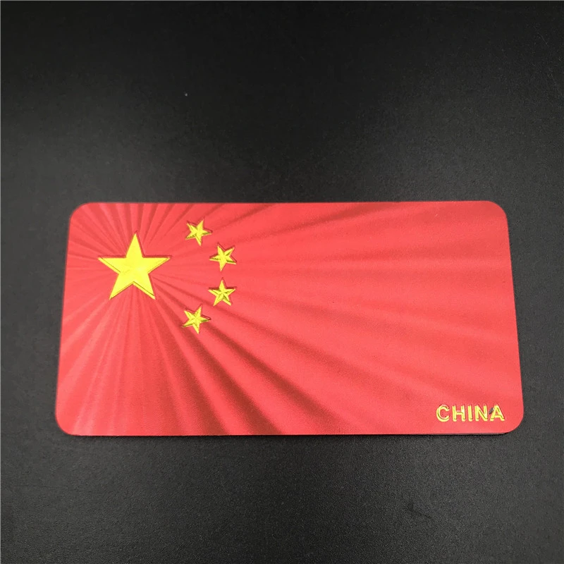 铝箔国旗中国龙长城四大美女磁吸冰箱贴