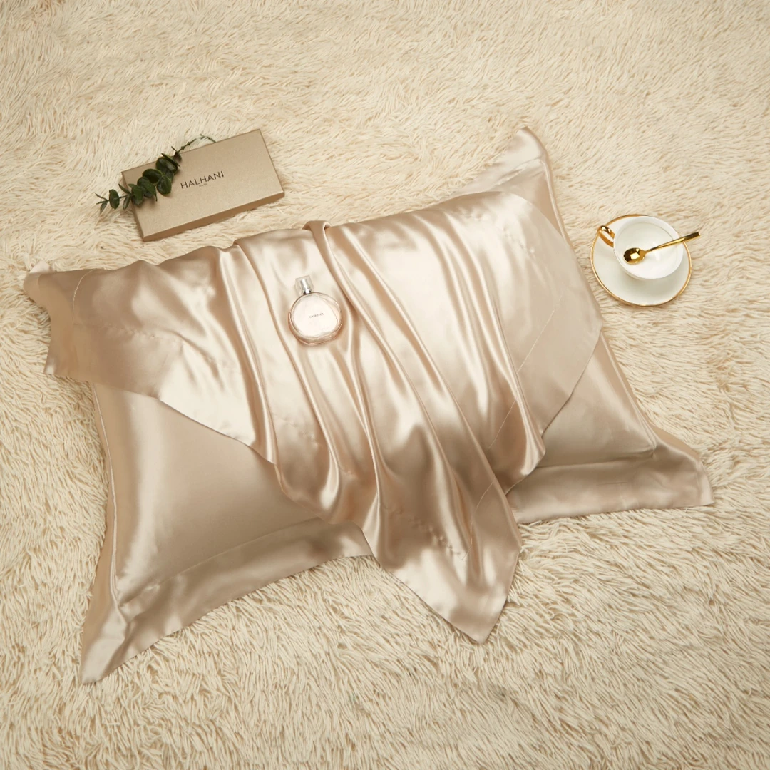 仟柚【真丝枕套】6A级100%桑蚕丝双面重磅纯色柔软丝滑养肤护发枕套