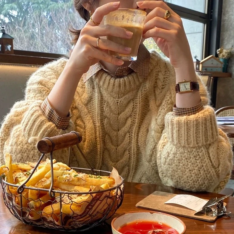 【YICI】亦辞151-160毛衣针织开衫百搭慵懒风宽松设计ins时尚韩版