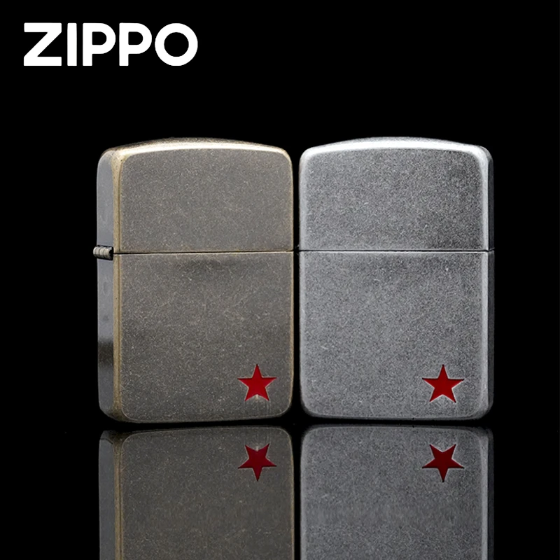 zippo正品打火机1941五角星军机仿古铜/银防风打火机DY9913TQ