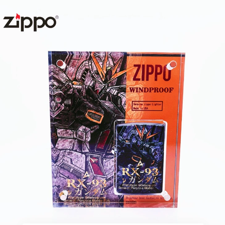 ZIPPO/之宝zippo打火机正品亚克力水晶盒高达RX-93防风男DYH1X1F1