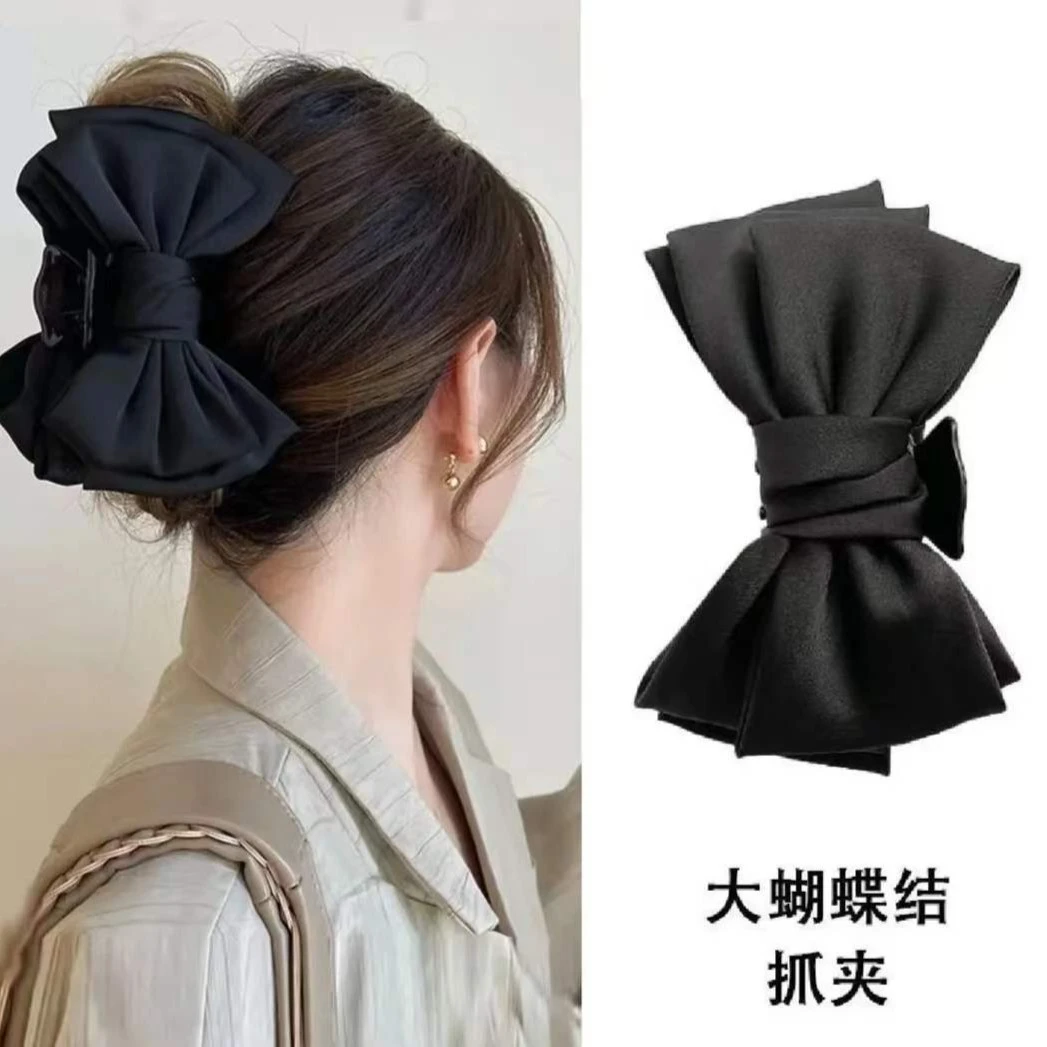 【粉丝福利】 发饰蝴蝶结抓夹 鲨鱼夹大号高级感发夹后脑勺头饰夹