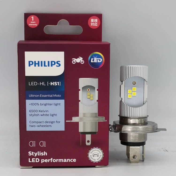 飞利浦 PHILIPS LED HS1 11636 UEM 12V 6W 12636 三爪摩托车灯泡