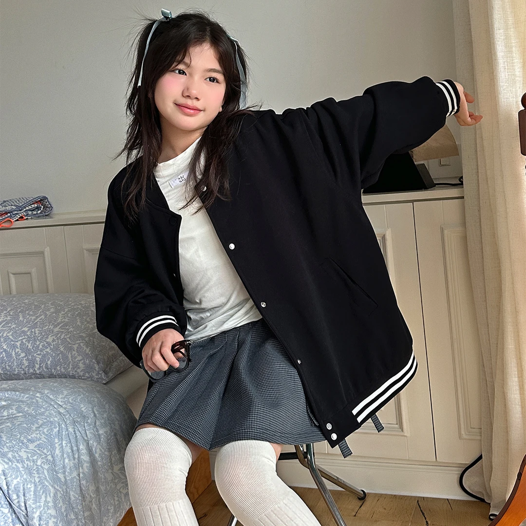 【24春·捡漏价】美式刺绣复古潮流卫衣中大童亲子装