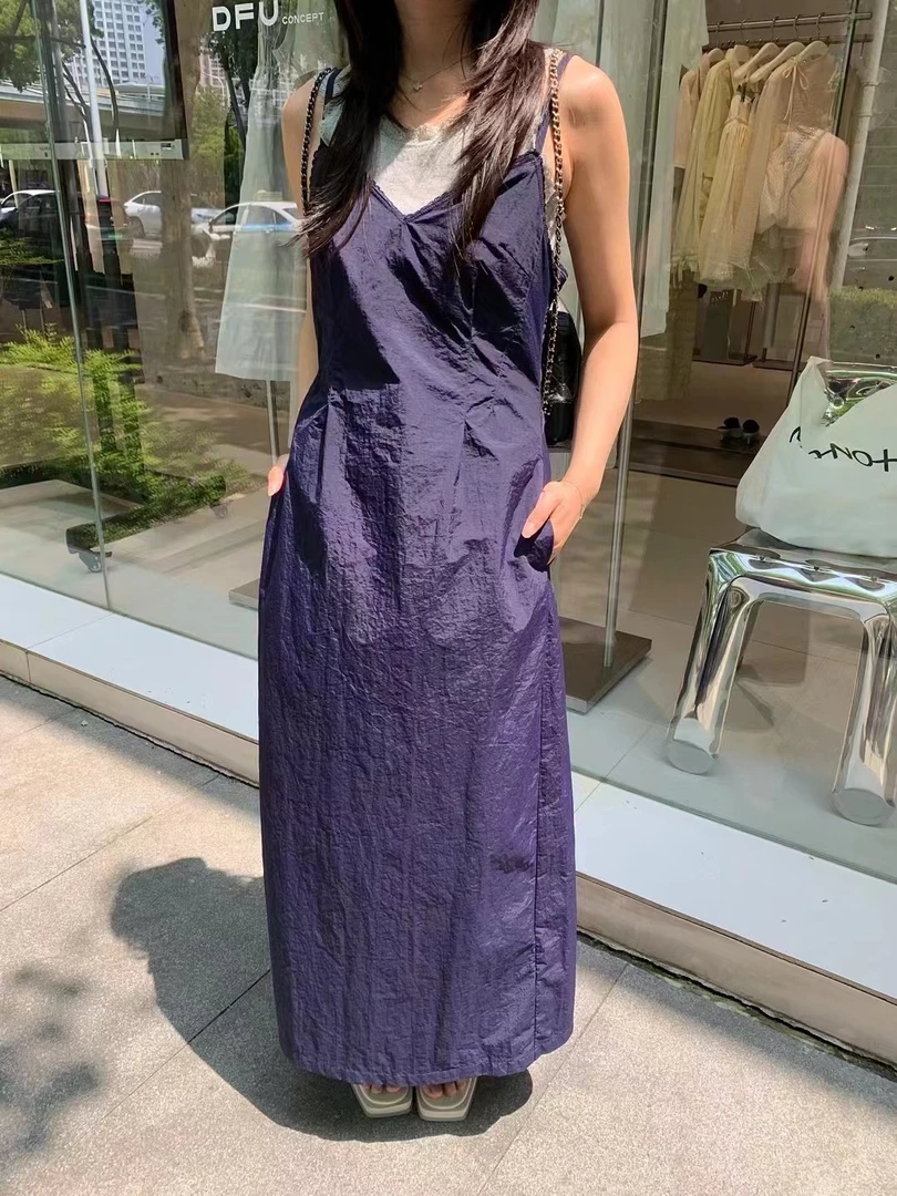 MIA LI CONCEPT 自由吸氧系列 自然皱感面料连衣裙