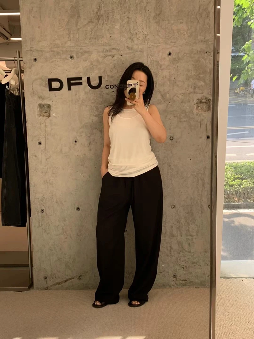 MIA LI CONCEPT 松紧腰垂感拖地裤