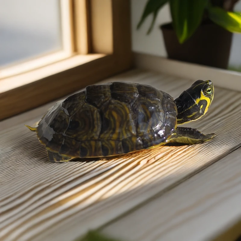 新年福利价2只深水黄耳龟彩色巴西观赏龟宠物龟缸混养零售20-40克