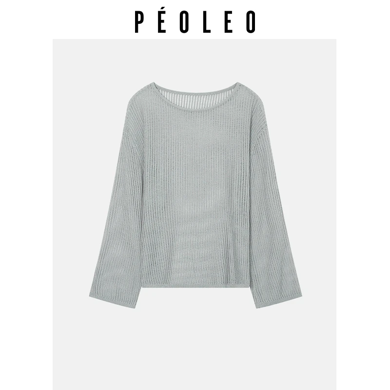 DK7107004毛针织衫上衣气质长袖短款时尚休闲百搭设计师圆领