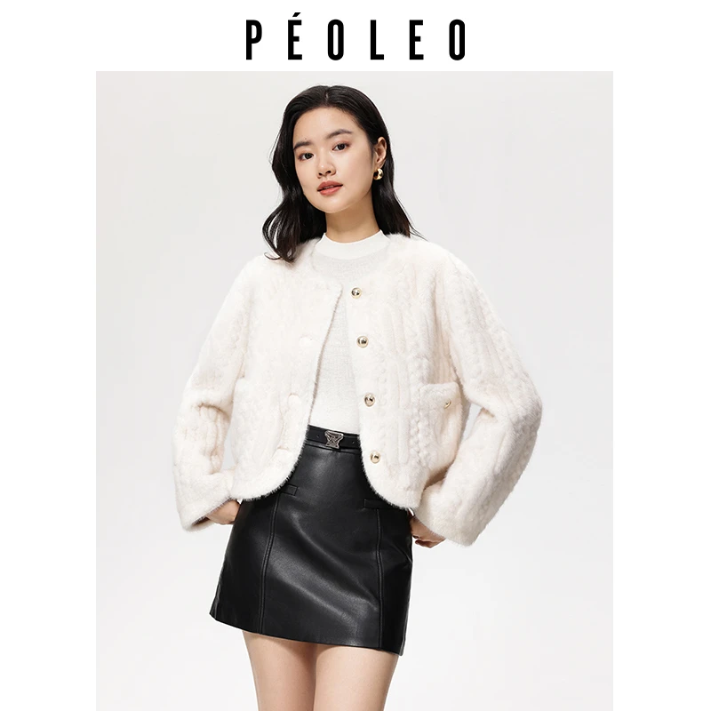 DK0102046秋冬短外套宽松时尚短款冬季气质毛茸茸毛领上衣