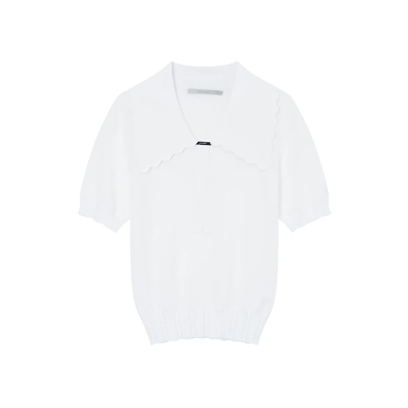 PM4207160针织衫气质白色高腰时尚休闲百搭夏季春夏气质白色高腰