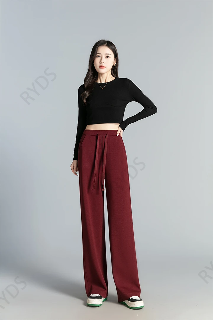 【FANGFANG】新款亲肤养肤莫代尔垂感阔腿裤K7217