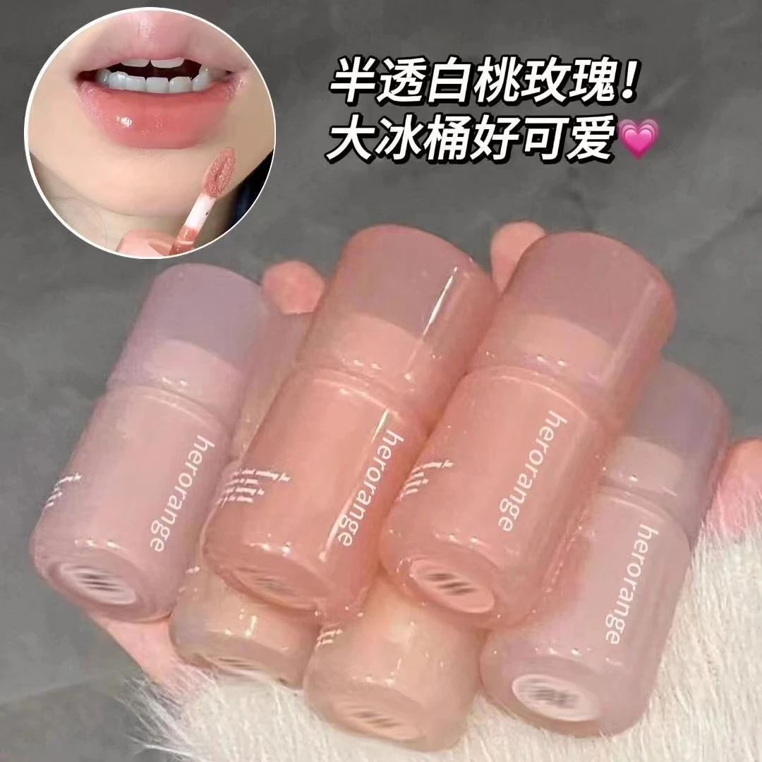 新品!甜嗲DAN动力~胖嘟嘟唇部镜面唇釉精华成膜清爽不粘腻大冰桶