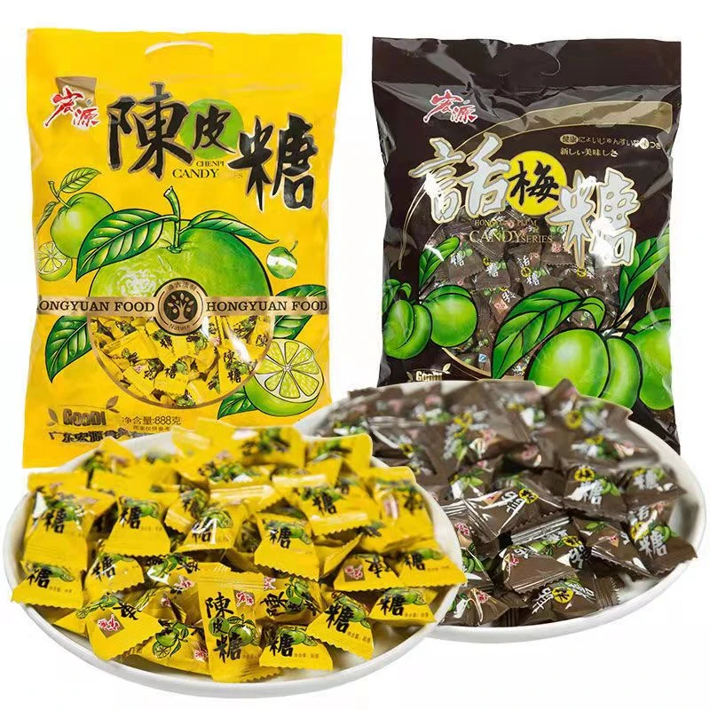 宏源陈皮糖/话梅糖80g*3包  8090怀旧小零食