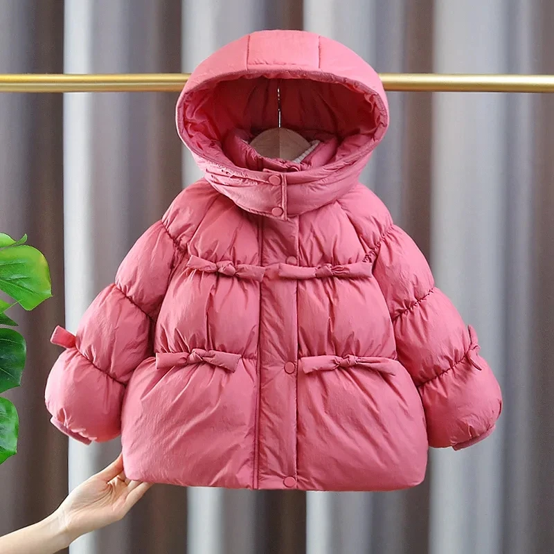 女童羽绒服冬季2024新款洋气女孩白鸭绒中长款宝宝加厚保暖童装