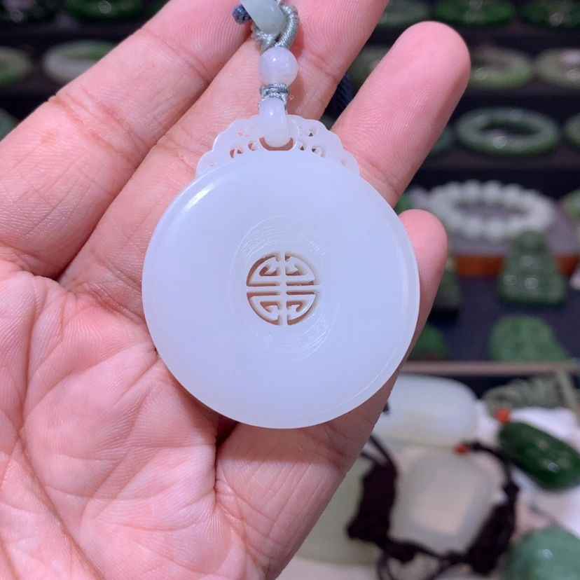 【闪购商品】和田玉收藏级白玉吊坠未镶嵌