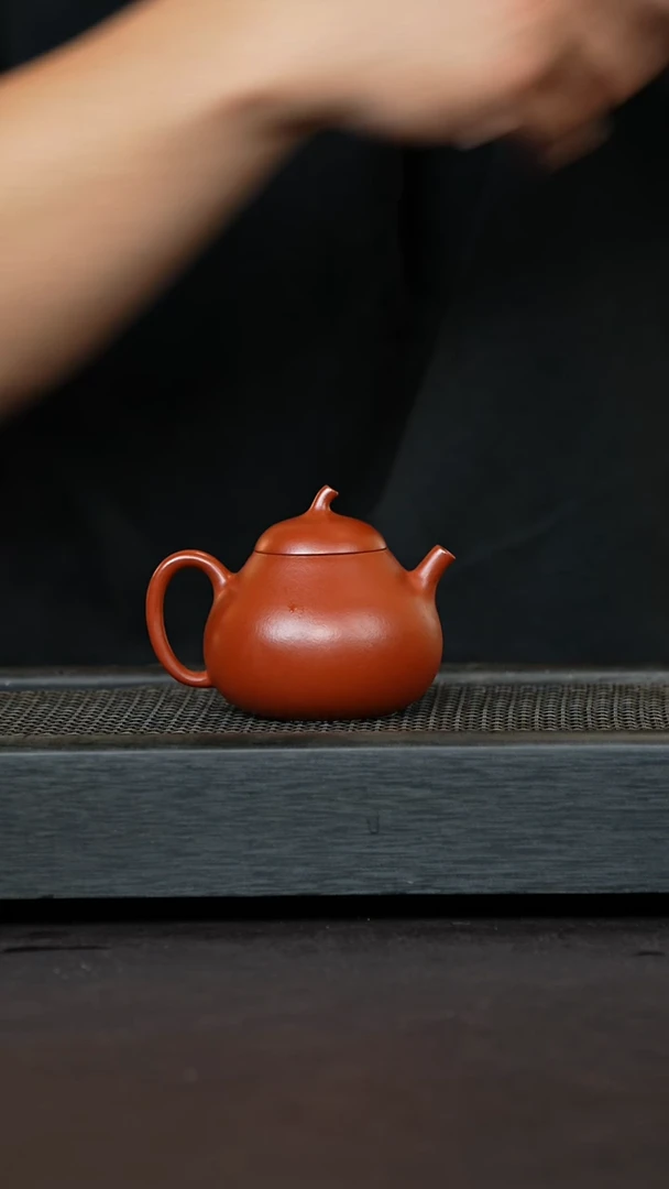 【闪购商品】紫砂茶壶紫砂精工全手工原矿小煤窑朱泥茄瓜