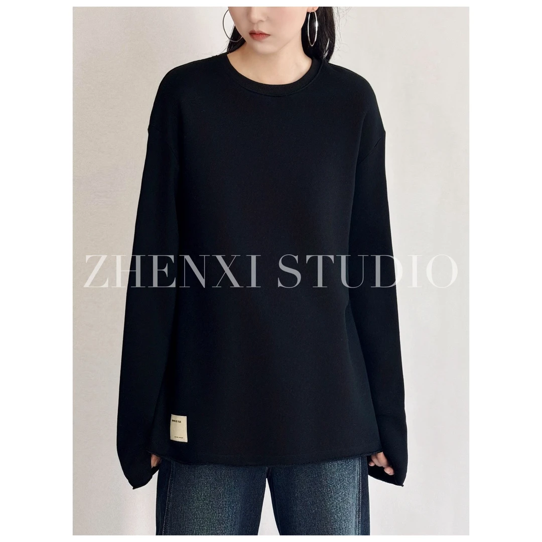 针西【加厚卫衣】高个子穿搭加长加厚百搭卫衣（×退×换）S70142