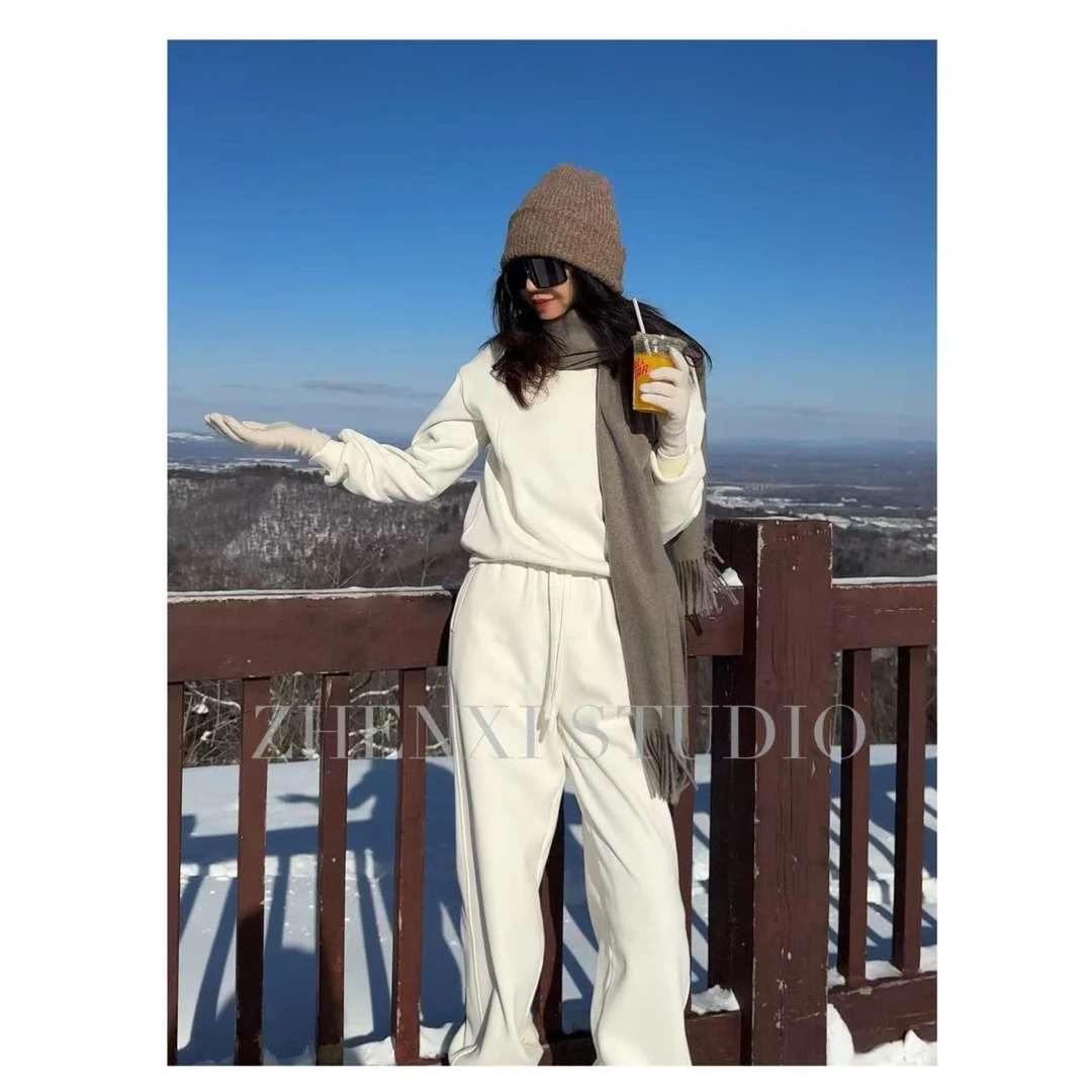 针西【过冬卫衣】高个子穿搭加厚保暖加长百搭卫衣（×退×换）S70198