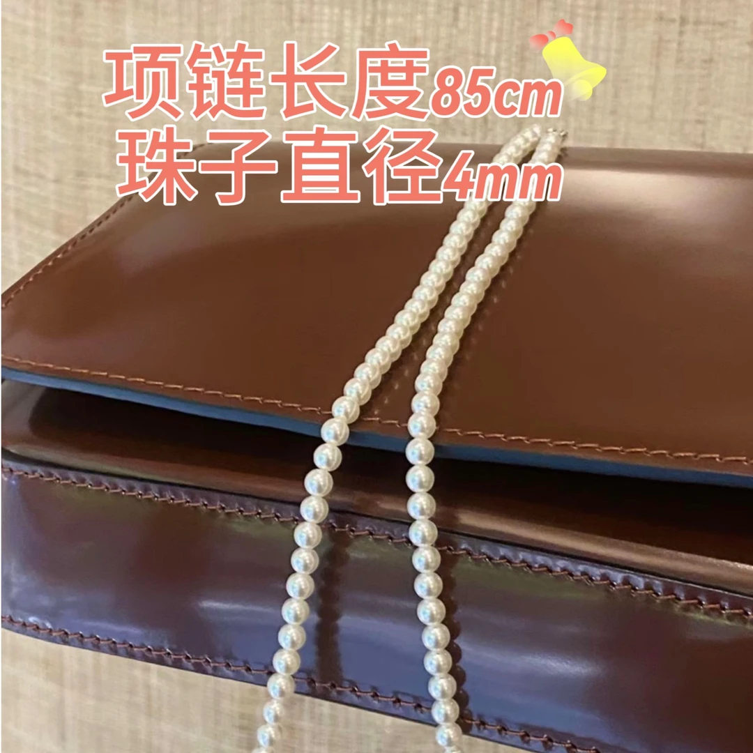 非金属仿珍珠项链 S925磁吸扣珠珠项链 可叠戴