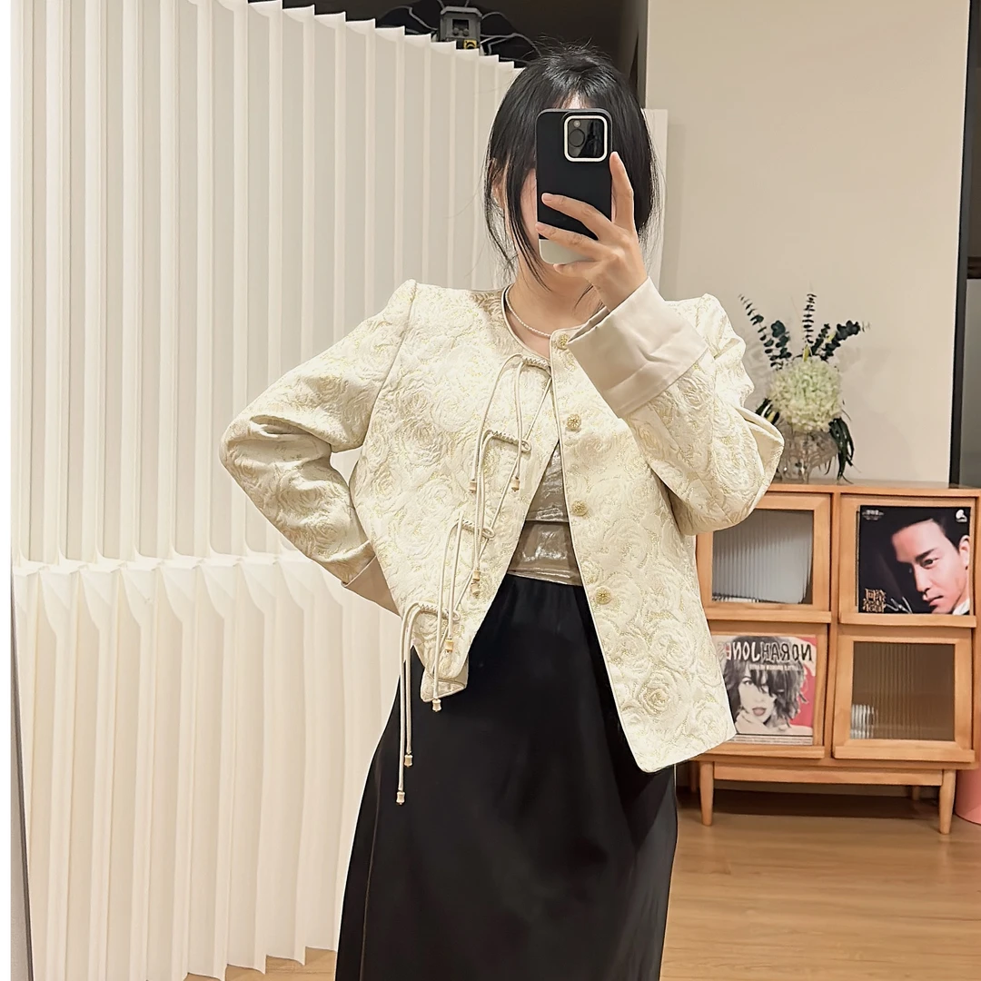 羽绒外套新中式国风设计款气质轻奢上衣秋冬季设计感