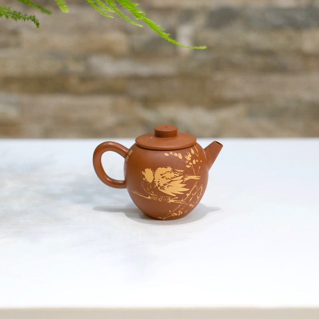 墨言斋范程柏全手工制作柴烧作品云南建水紫陶纯手工精美小容量