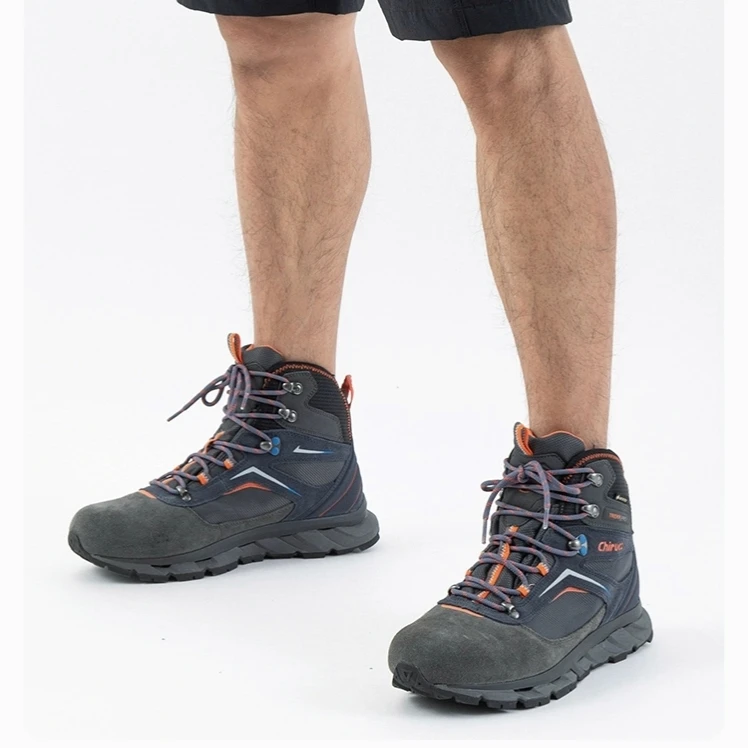秋季新款男士户外防水防滑牛皮VB大底徒步登山鞋2111