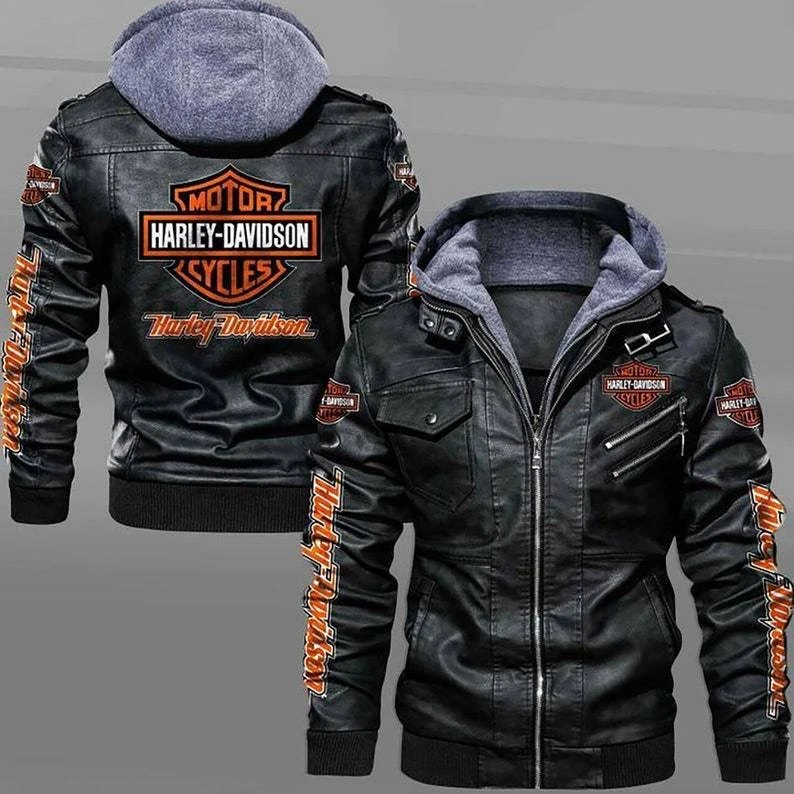 哈雷原厂正版限量复古骑行骑士骷髅防风个性时尚机车皮衣高能感