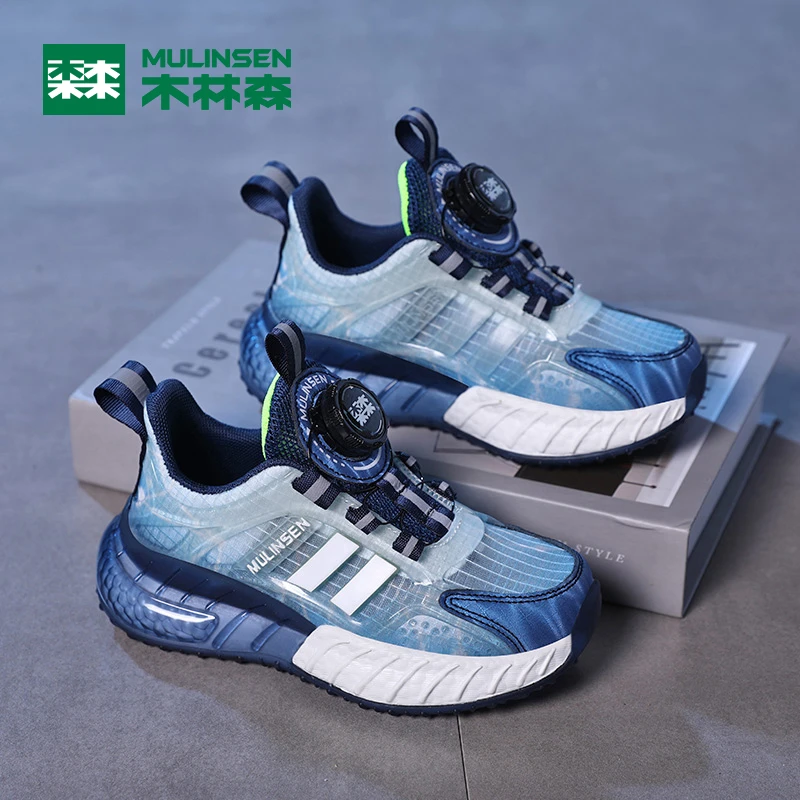 木林森童鞋2024新款夏季单网运动鞋6-12岁中大童透气儿童运动鞋子