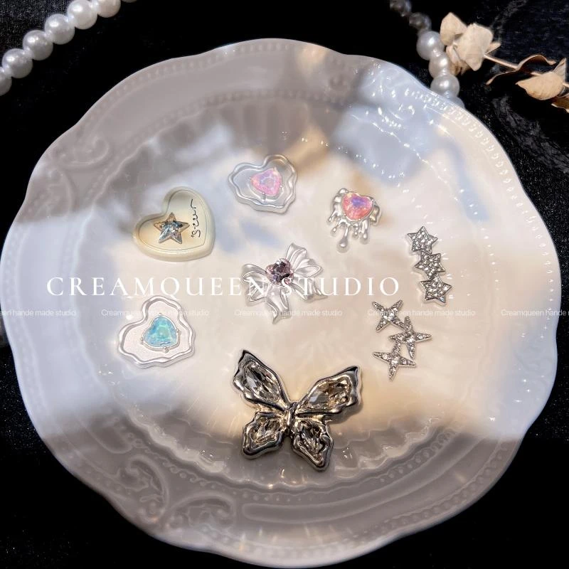 奶油皇后DIY手工星星爱心蝴蝶彩钻不规则饰品配饰水晶滴胶装饰