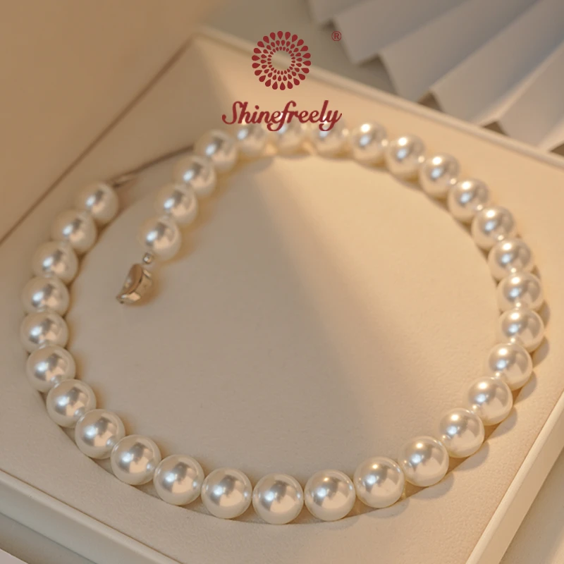 ShineFreely【浪漫星河】 法式冷白高级款 14mm项链礼物