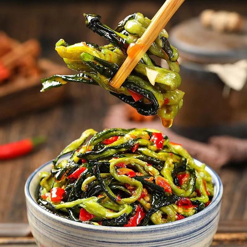 开胃下饭菜脆爽黄瓜皮腌黄瓜泡菜下饭菜下饭咸菜瓶装嫩小黄瓜香辣