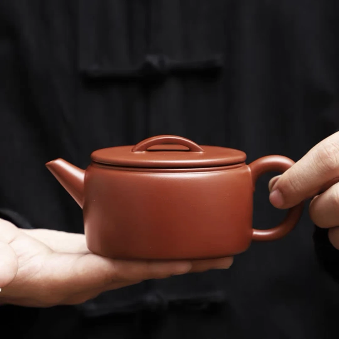正宗宜兴紫砂壶大红袍全手工凤鸣大口汉瓦壶紫砂泡茶壶高档茶具