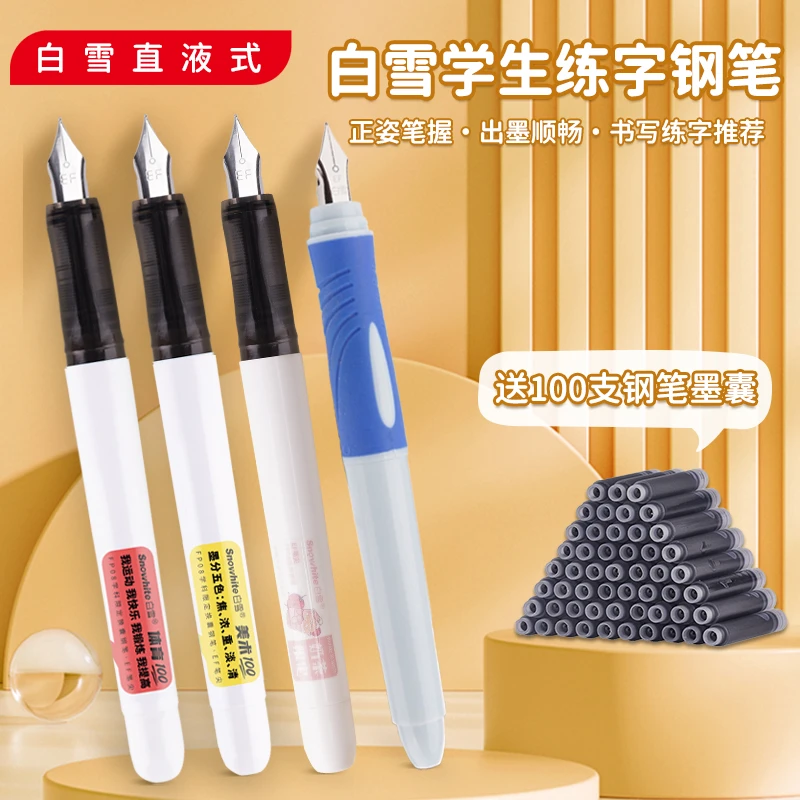白雪学生练字套装钢笔字小学三年级练字钢笔组合钢笔字帖大容量