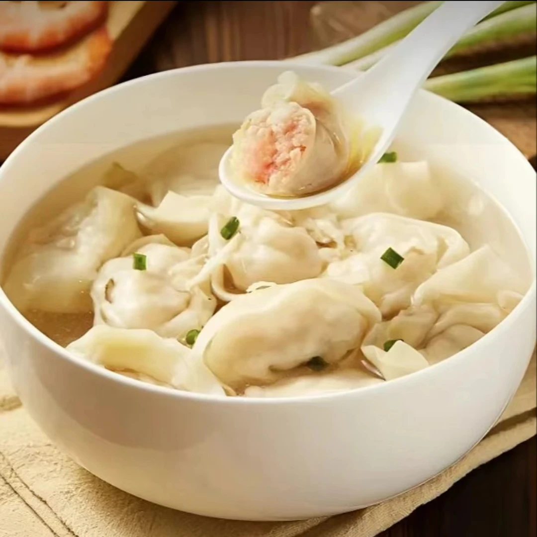 哈喽婷婷 虾仁鲜肉小馄饨  168g/包*13包 共195个馄饨 3包调料/包