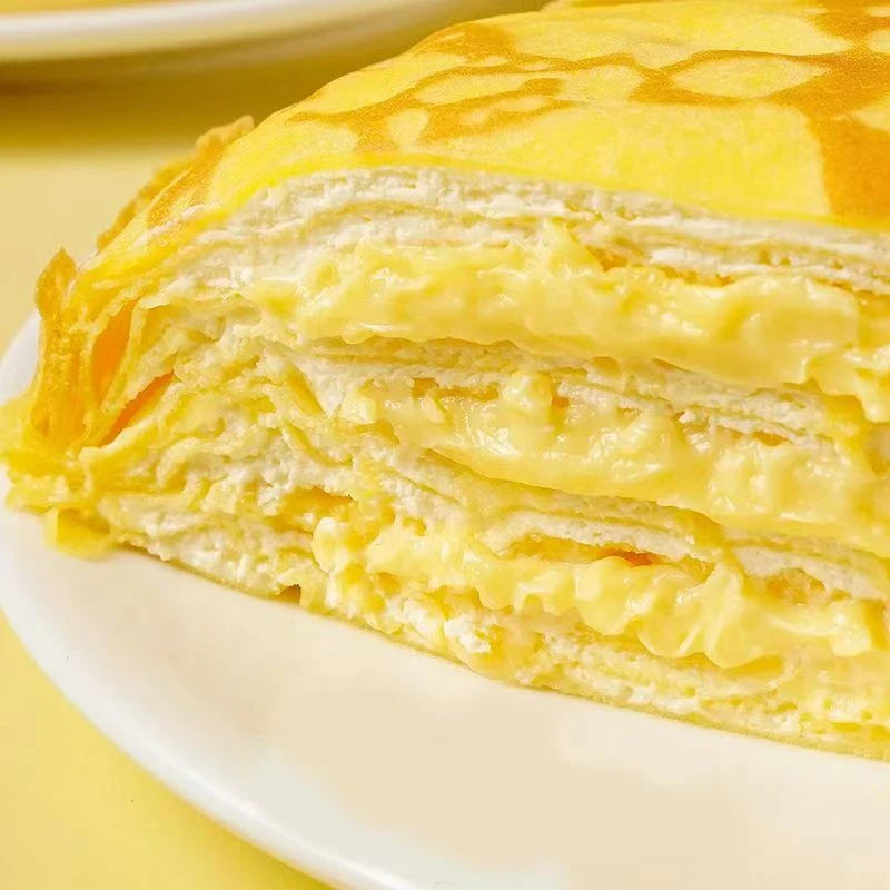 猫山王榴莲千层蛋糕 绵软醇香 400g/盒到手3盒