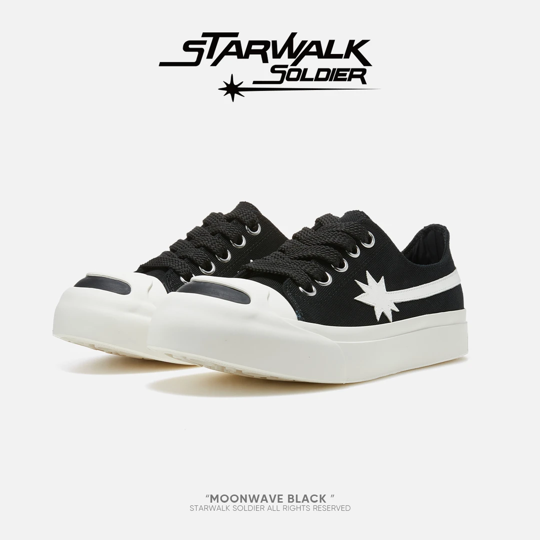 STARWALK SOLDIER MOONWAVE BLACK 流星月球帆布鞋欧若动感风