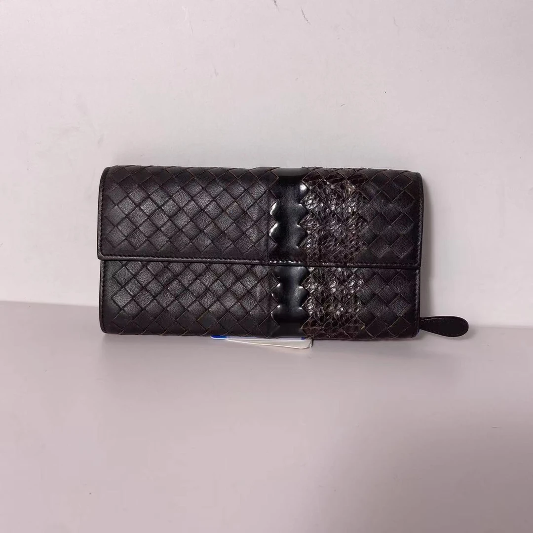 95新 BOTTEGA VENETA/葆蝶家 编织长款钱包/008