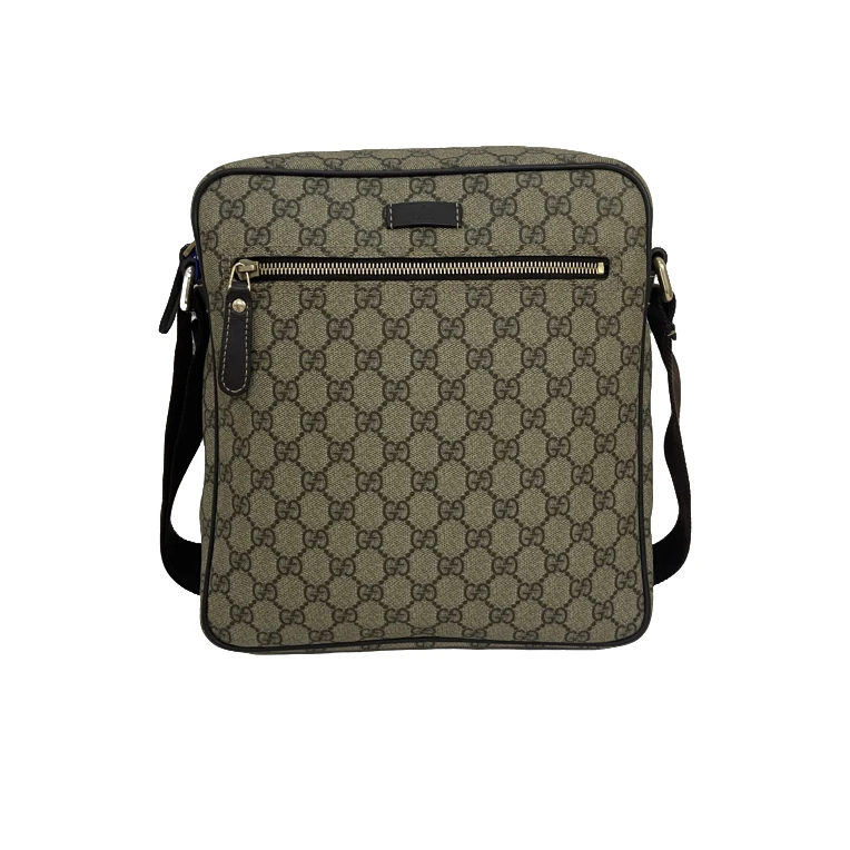 95新 GUCCI/古驰 男士休闲时尚休闲标老花斜挎包/117
