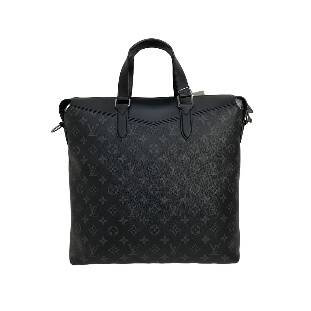 95新 LouisVuitton/路易威登 男士休闲时尚百搭黑老花手提包/228